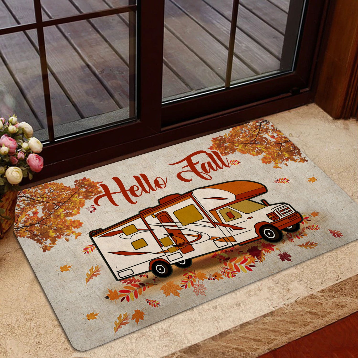 Ohaprints-Doormat-Outdoor-Indoor-Hello-Fall-Campsite-Camping-Class-C-Fall-Autumn-Rubber-Door-Mat-1600-