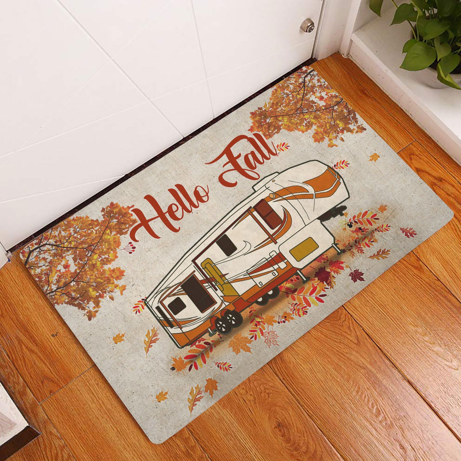 Ohaprints-Doormat-Outdoor-Indoor-Camping-Hello-Fall-Campsite-Camping-5Th-Wheel-Fall-Autumn-Rubber-Door-Mat-1604-