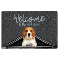 Ohaprints-Doormat-Outdoor-Indoor-Beagle-Dog-Welcome-To-The-Shitshow-Gifts-For-Dog-Lovers-Rubber-Door-Mat-1609-18'' x 30''