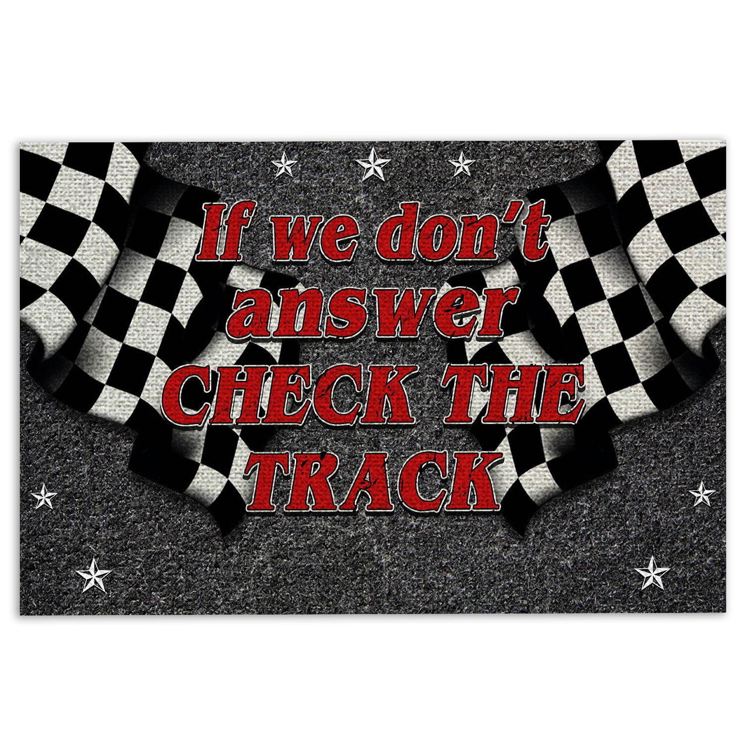 Ohaprints-Doormat-Outdoor-Indoor-Racing-If-We-Don'T-Answer-Check-The-Track-Rubber-Door-Mat-702-18'' x 30''