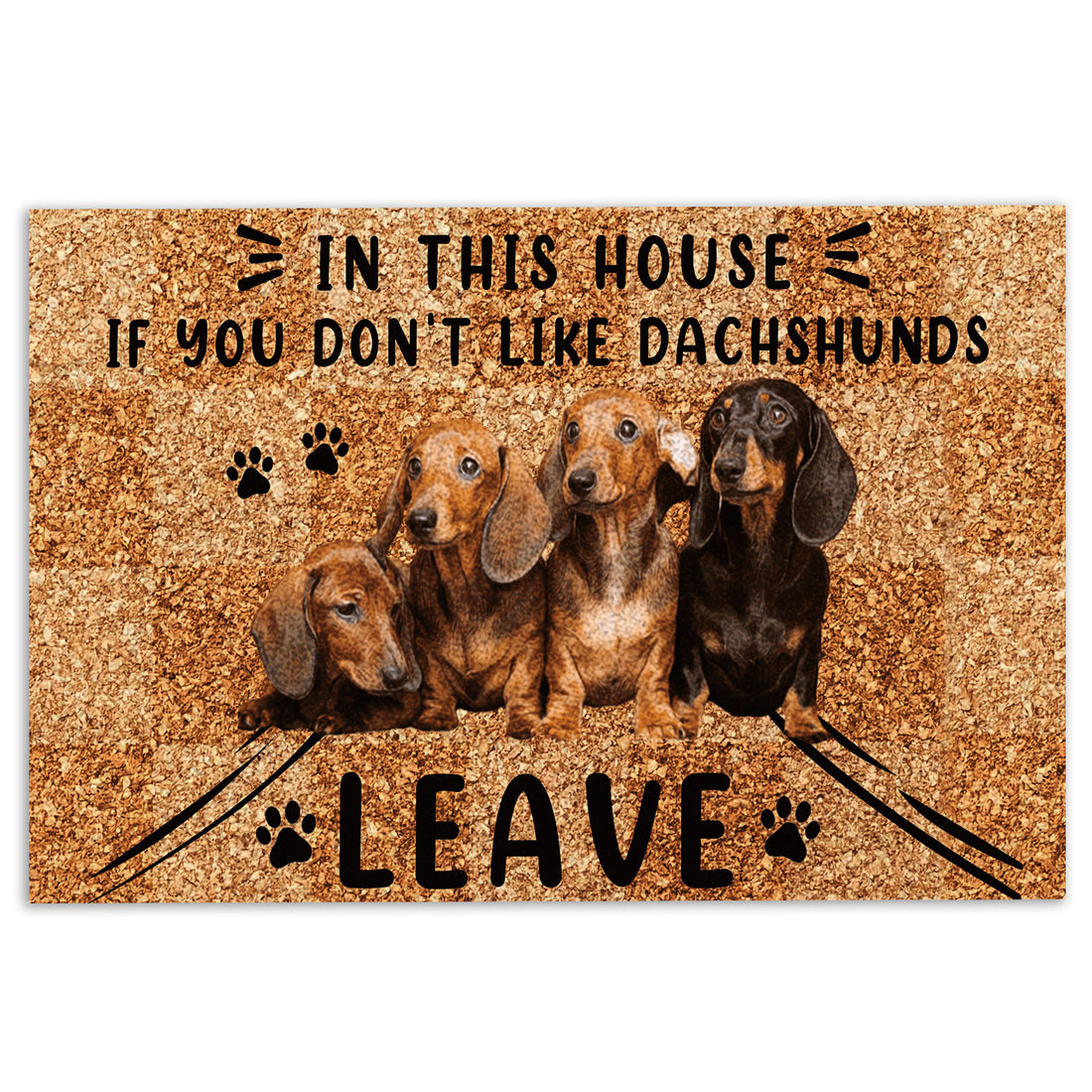 Ohaprints-Doormat-Outdoor-Indoor-Dachshund-In-This-House-If-You-Don'T-Like-Dachshunds-Leave-Rubber-Door-Mat-706-18'' x 30''