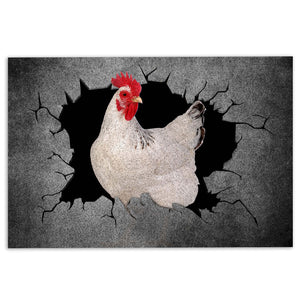 Funny Chicken Pattern Welcome Doormats Indoor And Outdoor Home