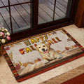 Ohaprints-Doormat-Outdoor-Indoor-Golden-Retriever-Dog-Happy-Fall-Y'All-Pumpkin-Spice-Maple-Leaf-Rubber-Door-Mat-1679-