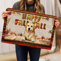 Ohaprints-Doormat-Outdoor-Indoor-Golden-Retriever-Dog-Happy-Fall-Y'All-Pumpkin-Spice-Maple-Leaf-Rubber-Door-Mat-1679-