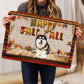 Ohaprints-Doormat-Outdoor-Indoor-Siberian-Husky-Dog-Happy-Fall-Y'All-Pumpkin-Spice-Maple-Leaf-Rubber-Door-Mat-1680-