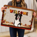 Ohaprints-Doormat-Outdoor-Indoor-Border-Collie-Dog-Welcome-Fall-Autumn-Pumpkin-Spice-Maple-Leaf-Rubber-Door-Mat-1695-