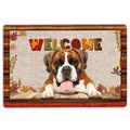 Ohaprints-Doormat-Outdoor-Indoor-Boxer-Dog-Welcome-Fall-Autumn-Pumpkin-Spice-Maple-Leaf-Rubber-Door-Mat-1697-18'' x 30''