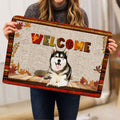 Ohaprints-Doormat-Outdoor-Indoor-Siberian-Husky-Dog-Welcome-Fall-Autumn-Pumpkin-Spice-Maple-Leaf-Rubber-Door-Mat-1708-