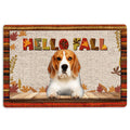 Ohaprints-Doormat-Outdoor-Indoor-Beagle-Dog-Hello-Fall-Pumpkin-Spice-Maple-Leaf-Autumn-Rubber-Door-Mat-1721-18'' x 30''