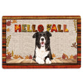 Ohaprints-Doormat-Outdoor-Indoor-Border-Collie-Dog-Hello-Fall-Pumpkin-Spice-Maple-Leaf-Autumn-Rubber-Door-Mat-1724-18'' x 30''