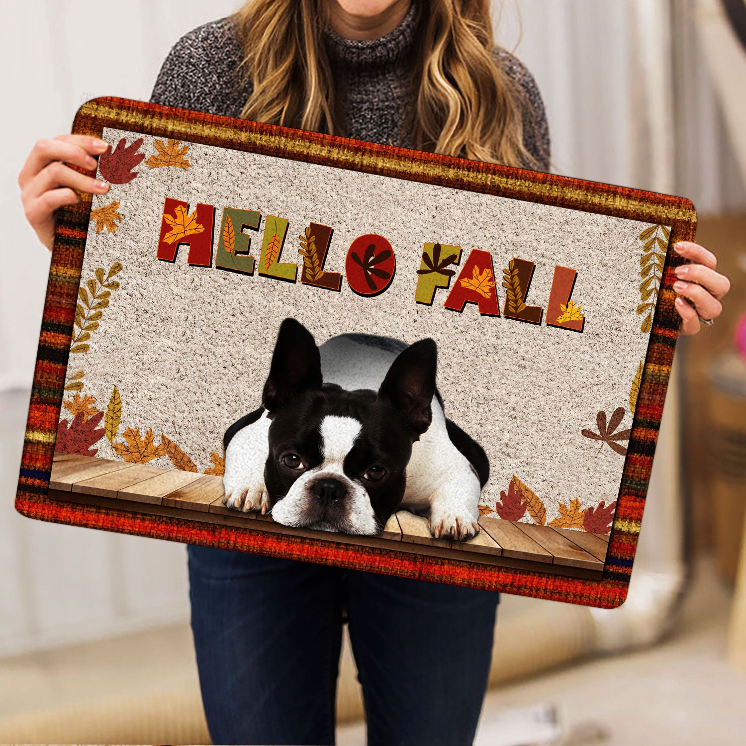 Ohaprints-Doormat-Outdoor-Indoor-Boston-Terrier-Dog-Hello-Fall-Pumpkin-Spice-Maple-Leaf-Autumn-Rubber-Door-Mat-1725-