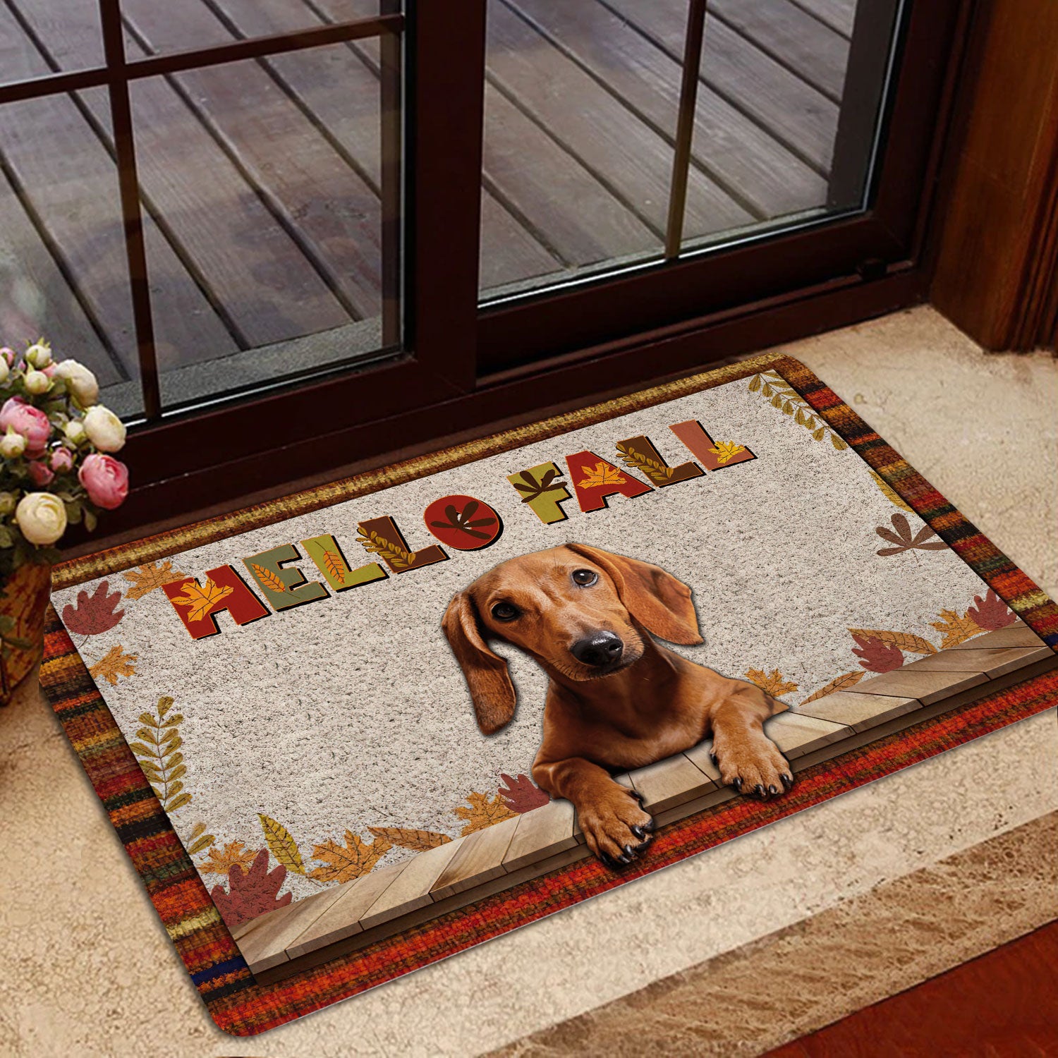 Ohaprints-Doormat-Outdoor-Indoor-Dachshund-Dog-Hello-Fall-Pumpkin-Spice-Maple-Leaf-Autumn-Rubber-Door-Mat-1729-