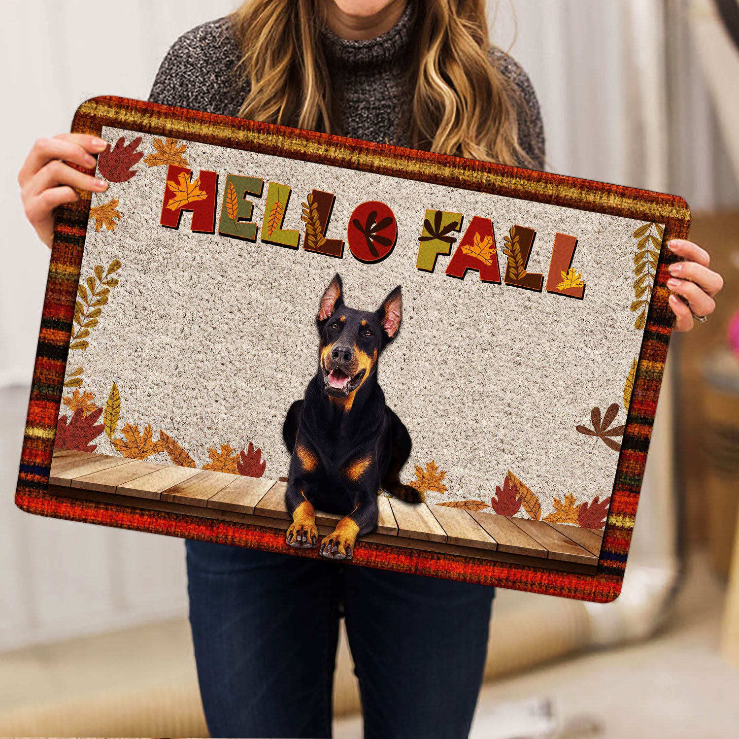 Ohaprints-Doormat-Outdoor-Indoor-Dobermann-Dog-Hello-Fall-Pumpkin-Spice-Maple-Leaf-Autumn-Rubber-Door-Mat-1732-