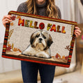 Ohaprints-Doormat-Outdoor-Indoor-Shih-Tzu-Shitzu-Dog-Hello-Fall-Pumpkin-Spice-Maple-Leaf-Autumn-Rubber-Door-Mat-1744-