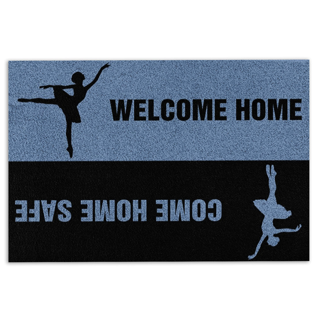Ohaprints-Doormat-Outdoor-Indoor-Ballet-Welcome-Home-Come-Home-Safe-Rubber-Door-Mat-718-18'' x 30''