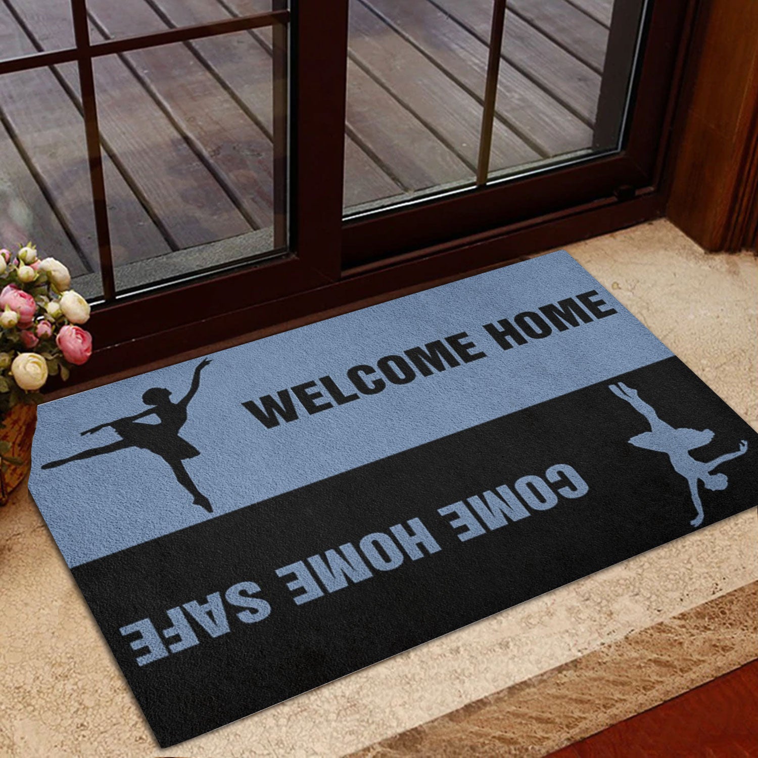 Ohaprints-Doormat-Outdoor-Indoor-Ballet-Welcome-Home-Come-Home-Safe-Rubber-Door-Mat-718-