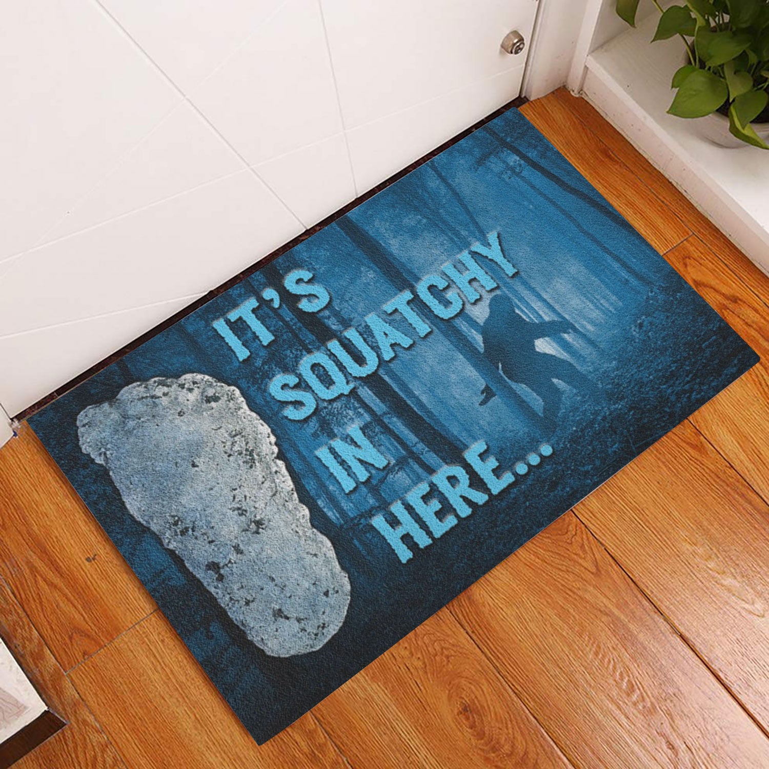 Ohaprints-Doormat-Outdoor-Indoor-Bigfoot-It'S-Squatchy-In-Here-Rubber-Door-Mat-726-