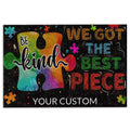 Ohaprints-Doormat-Outdoor-Indoor-Autism-Kind-We-Got-The-Best-Piece-Custom-Personalized-Name-Rubber-Door-Mat-727-18'' x 30''