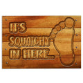 Ohaprints-Doormat-Outdoor-Indoor-Bigfoot-It'S-Squatchy-In-Here-Rubber-Door-Mat-733-18'' x 30''