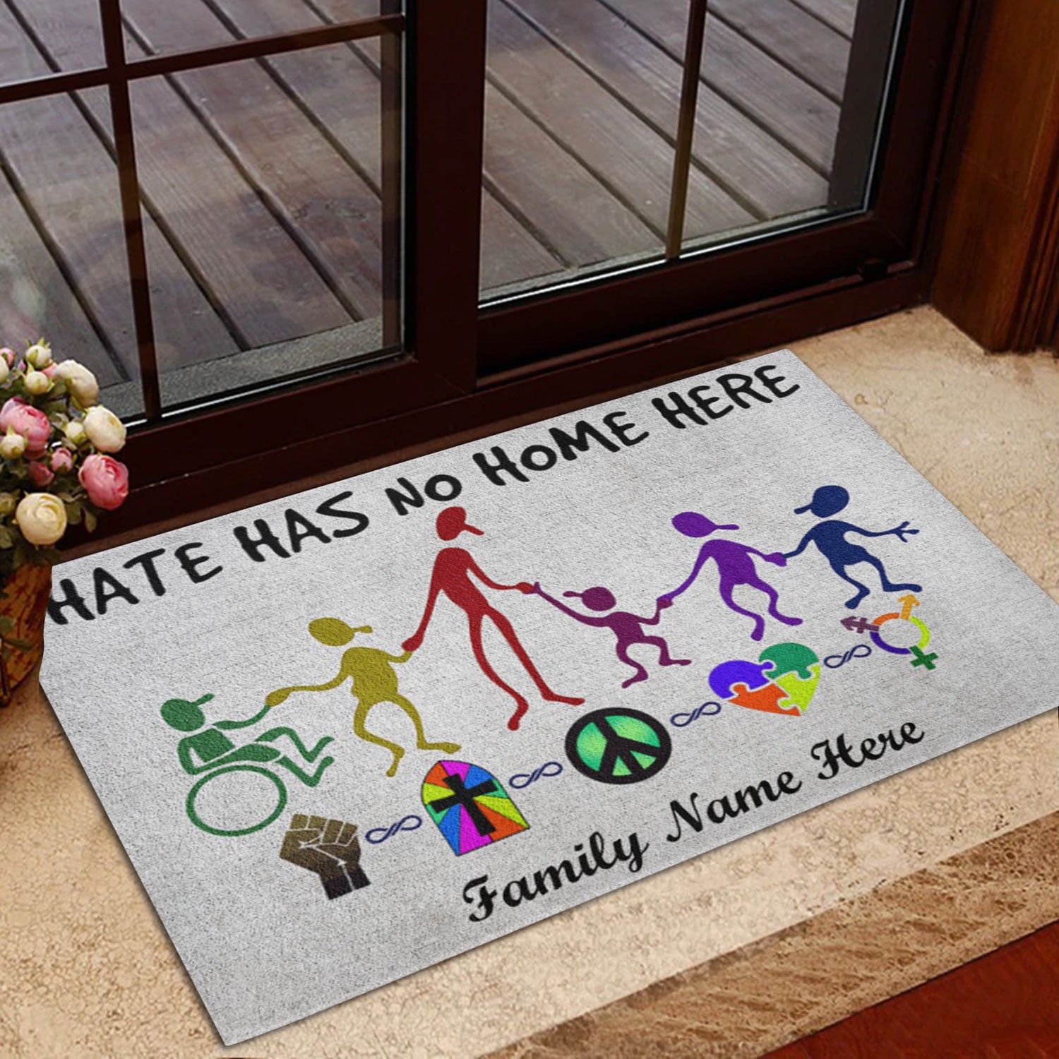 Ohaprints-Doormat-Outdoor-Indoor-Hate-Has-No-Home-Here-Lgbt-Be-Kind-Custom-Personalized-Name-Rubber-Door-Mat-735-