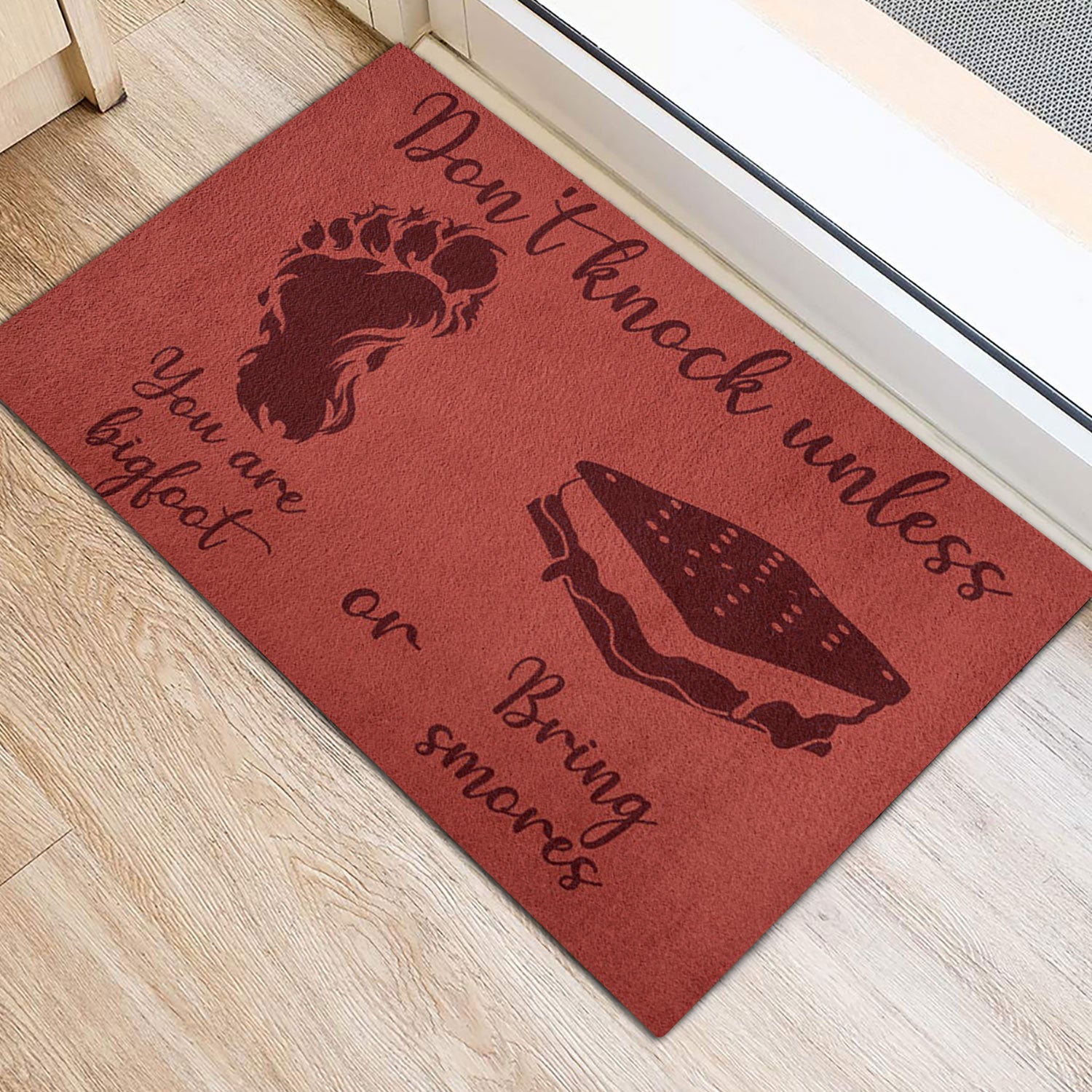 Ohaprints-Doormat-Outdoor-Indoor-Bigfoot-Don'T-Knock-Unless-Rubber-Door-Mat-736-