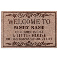 Ohaprints-Doormat-Outdoor-Indoor-God-Family-Welcome-To-Our-House-Custom-Personalized-Name-Rubber-Door-Mat-739-18'' x 30''