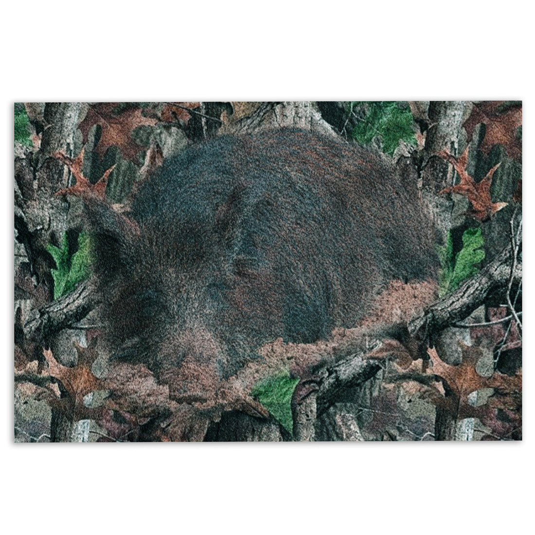 Ohaprints-Doormat-Outdoor-Indoor-Hunting-Boar-Hunts-And-Hog-Camo-Pattern-Rubber-Door-Mat-742-18'' x 30''