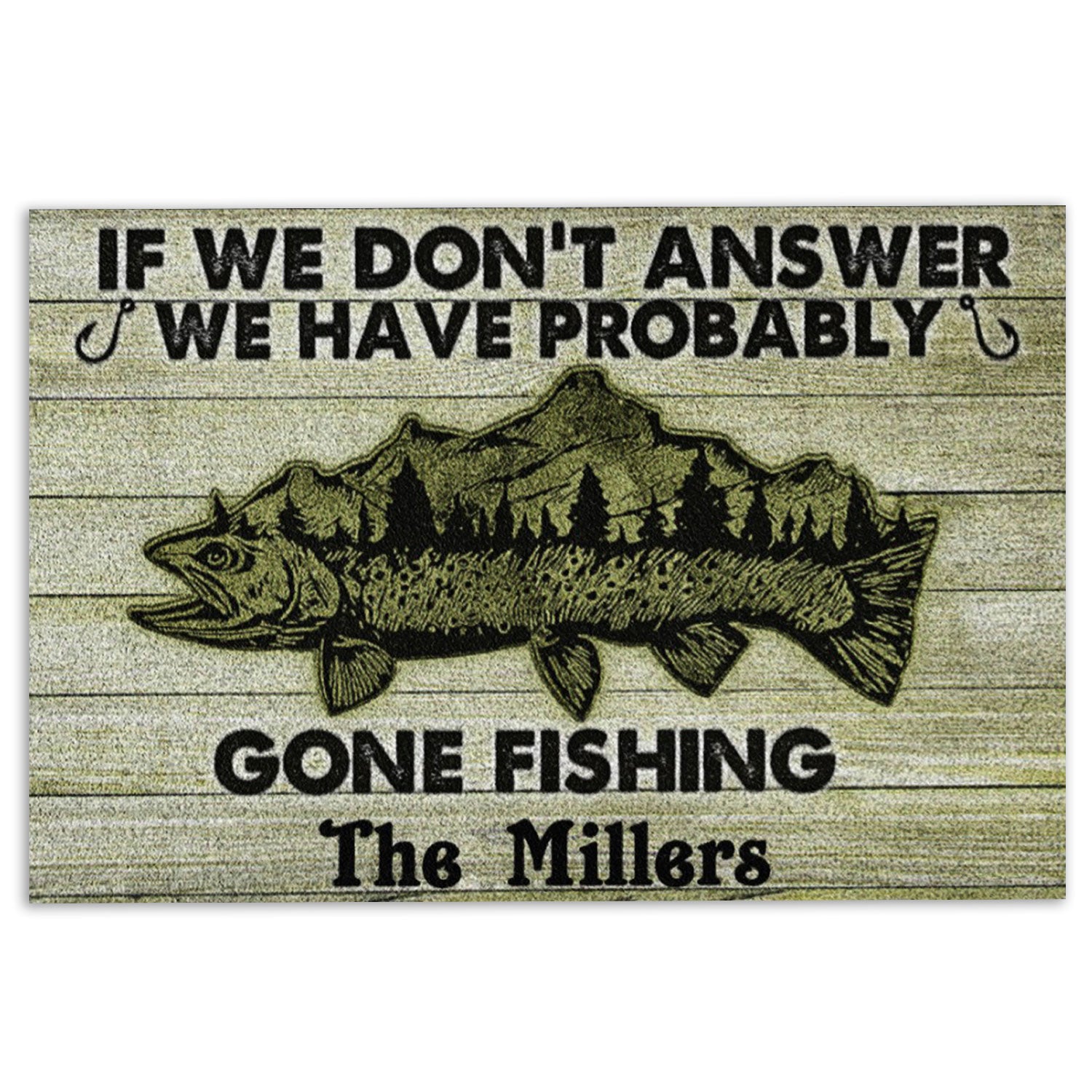 Ohaprints-Doormat-Outdoor-Indoor-Fishing-If-We-Don'T-Answer-Custom-Personalized-Name-Rubber-Door-Mat-745-18'' x 30''