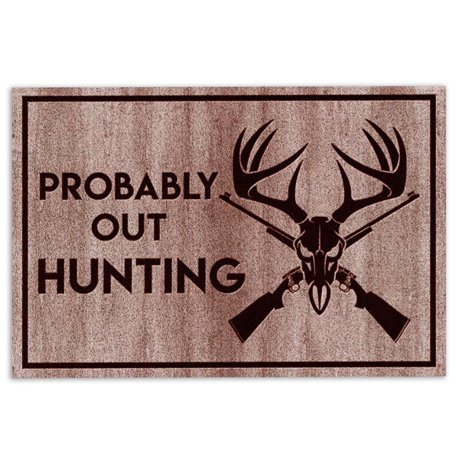 Ohaprints-Doormat-Outdoor-Indoor-Hunting-Hunter-Probably-Our-Hunting-Rubber-Door-Mat-746-18'' x 30''