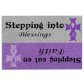 Ohaprints-Doormat-Outdoor-Indoor-Alzheimer-Awareness-Stepping-Into-Blessings-Rubber-Door-Mat-753-18'' x 30''