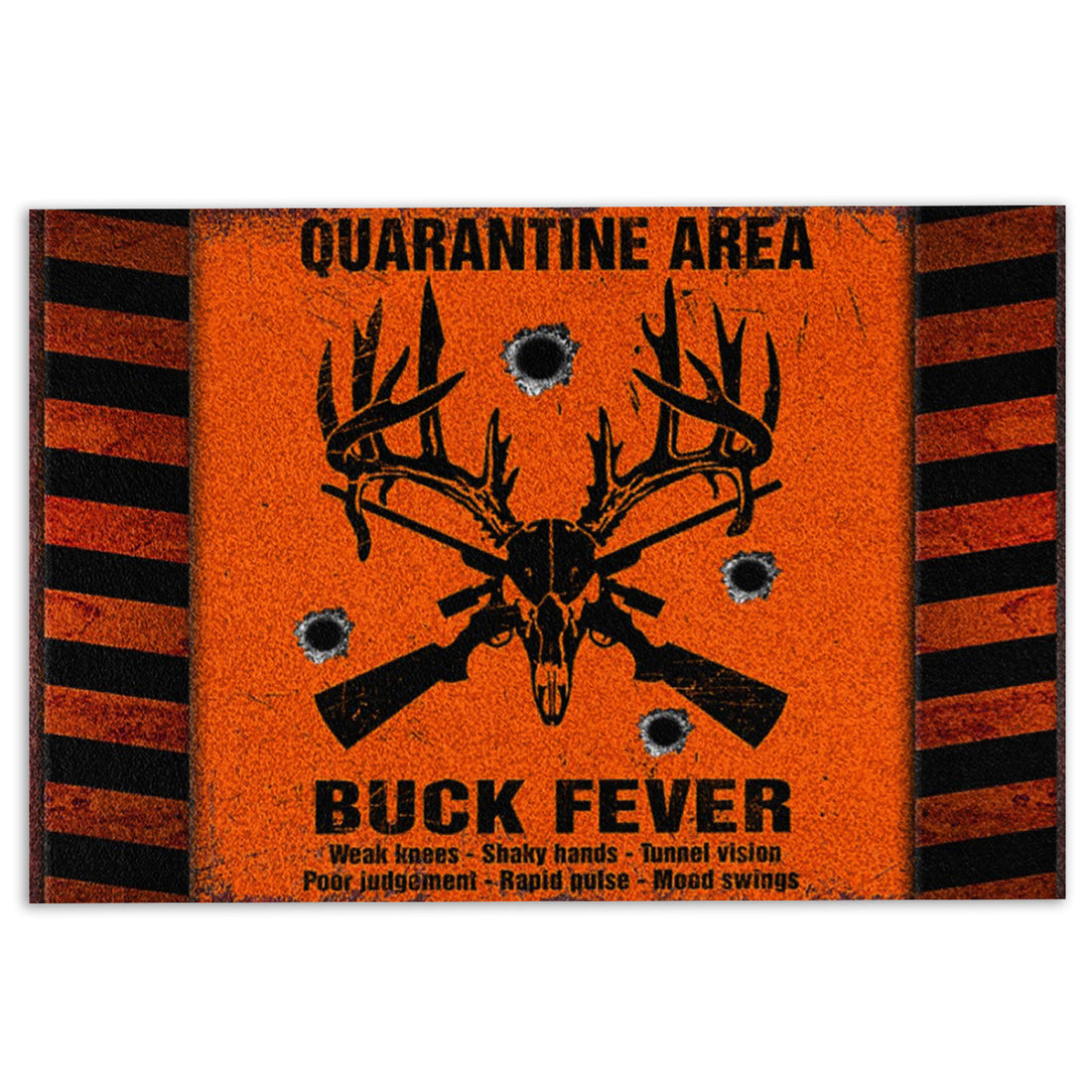 Ohaprints-Doormat-Outdoor-Indoor-Hunting-Quarantime-Area-Buck-Fever-Hunter-Rubber-Door-Mat-757-18'' x 30''