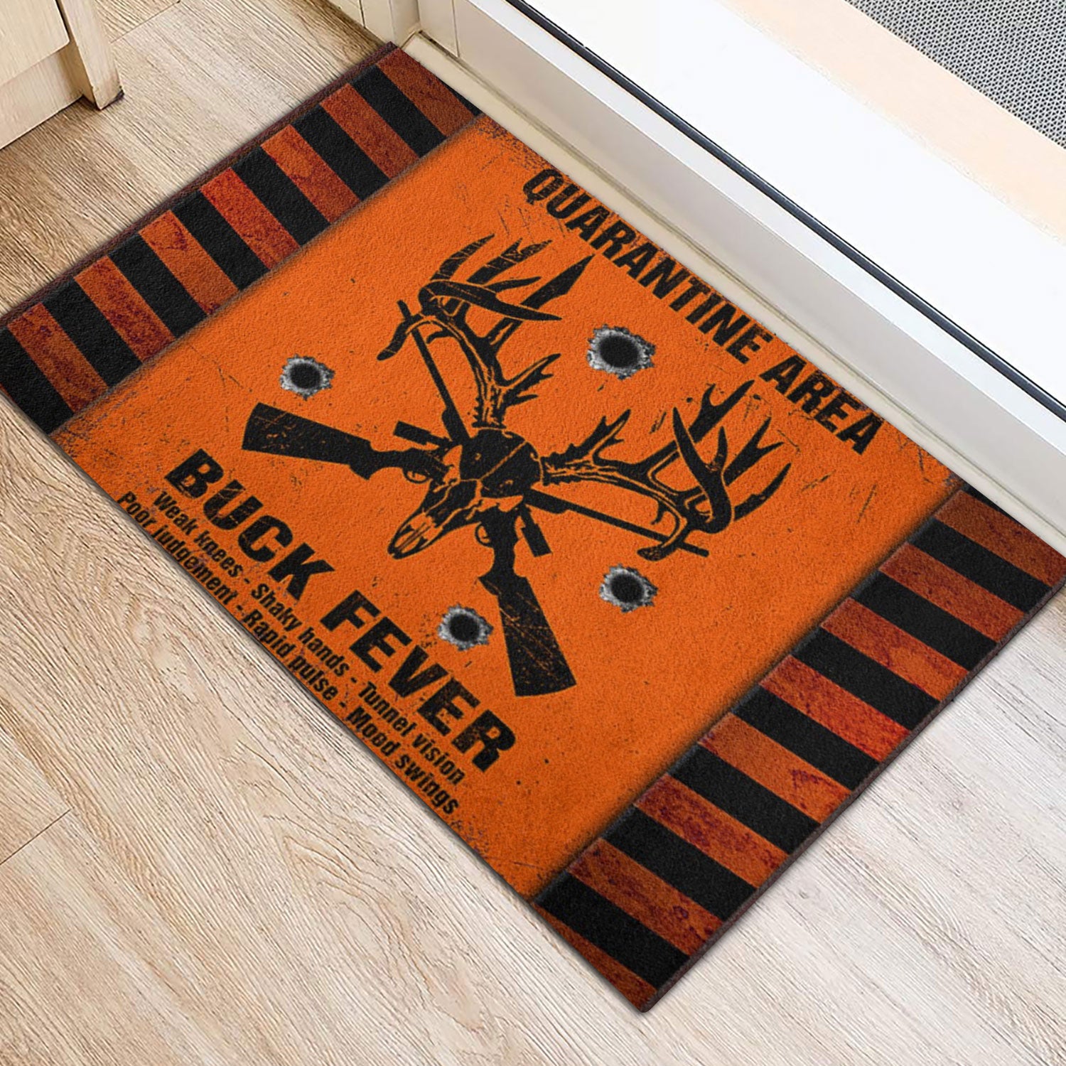 Ohaprints-Doormat-Outdoor-Indoor-Hunting-Quarantime-Area-Buck-Fever-Hunter-Rubber-Door-Mat-757-