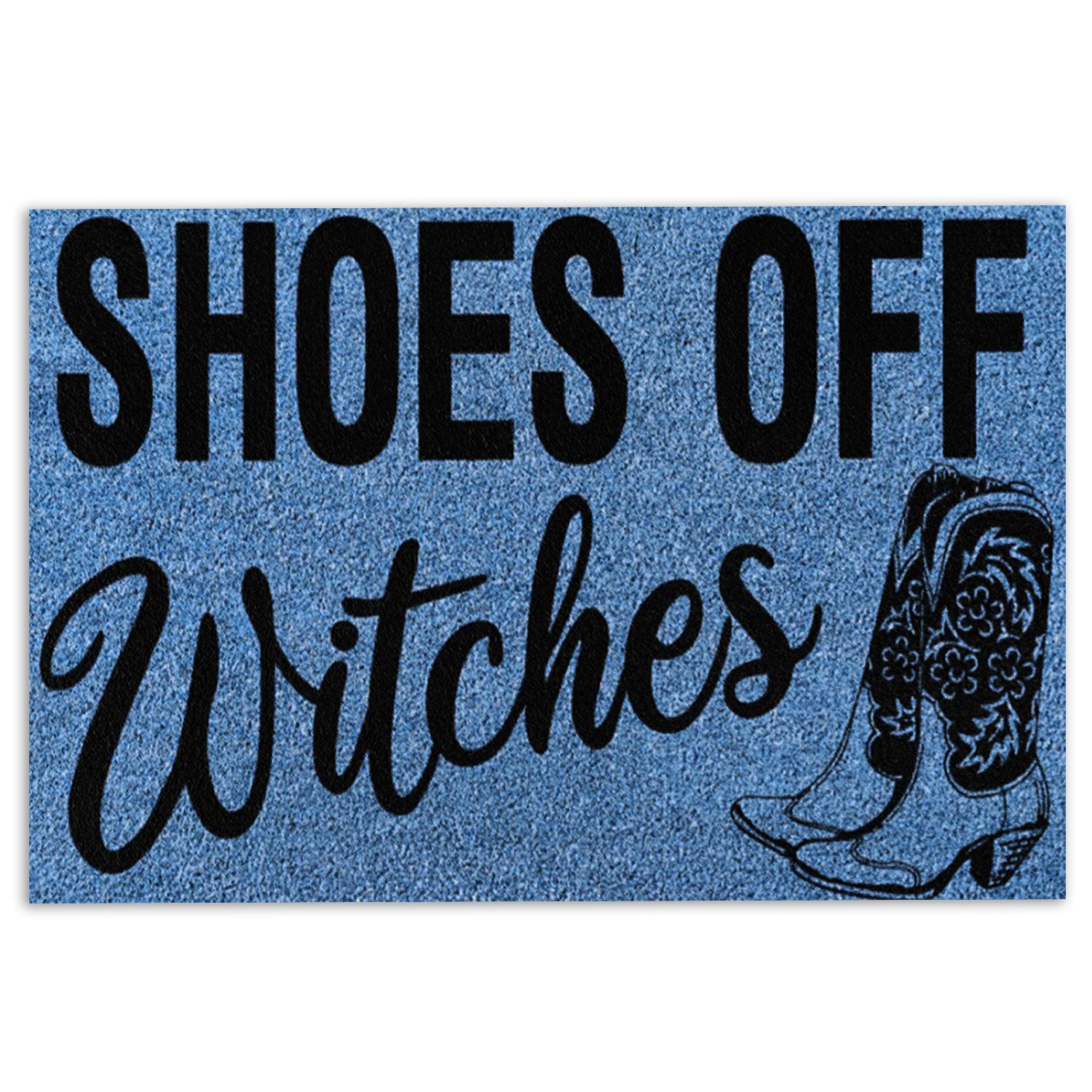 Ohaprints-Doormat-Outdoor-Indoor-Cowgirl-Cowboy-Shoes-Of-Witches-Rubber-Door-Mat-765-18'' x 30''