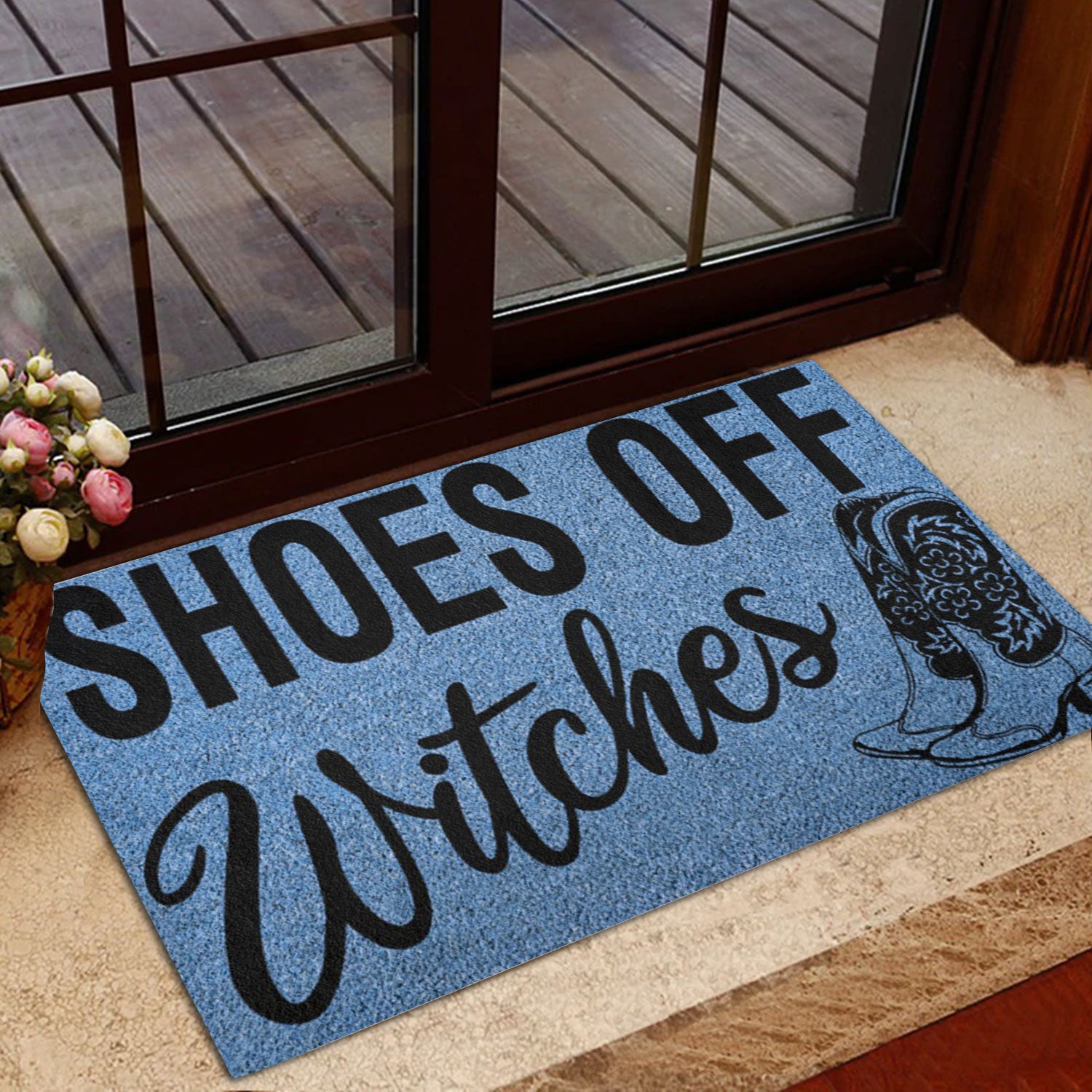 Ohaprints-Doormat-Outdoor-Indoor-Cowgirl-Cowboy-Shoes-Of-Witches-Rubber-Door-Mat-765-