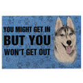 Ohaprints-Doormat-Outdoor-Indoor-Siberian-Husky-You-Might-Get-In-But-You-Won'T-Get-Our-Rubber-Door-Mat-777-18'' x 30''