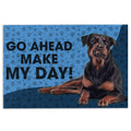 Ohaprints-Doormat-Outdoor-Indoor-Rottweiler-Dog-Go-Ahead-Make-My-Day-Rubber-Door-Mat-780-18'' x 30''