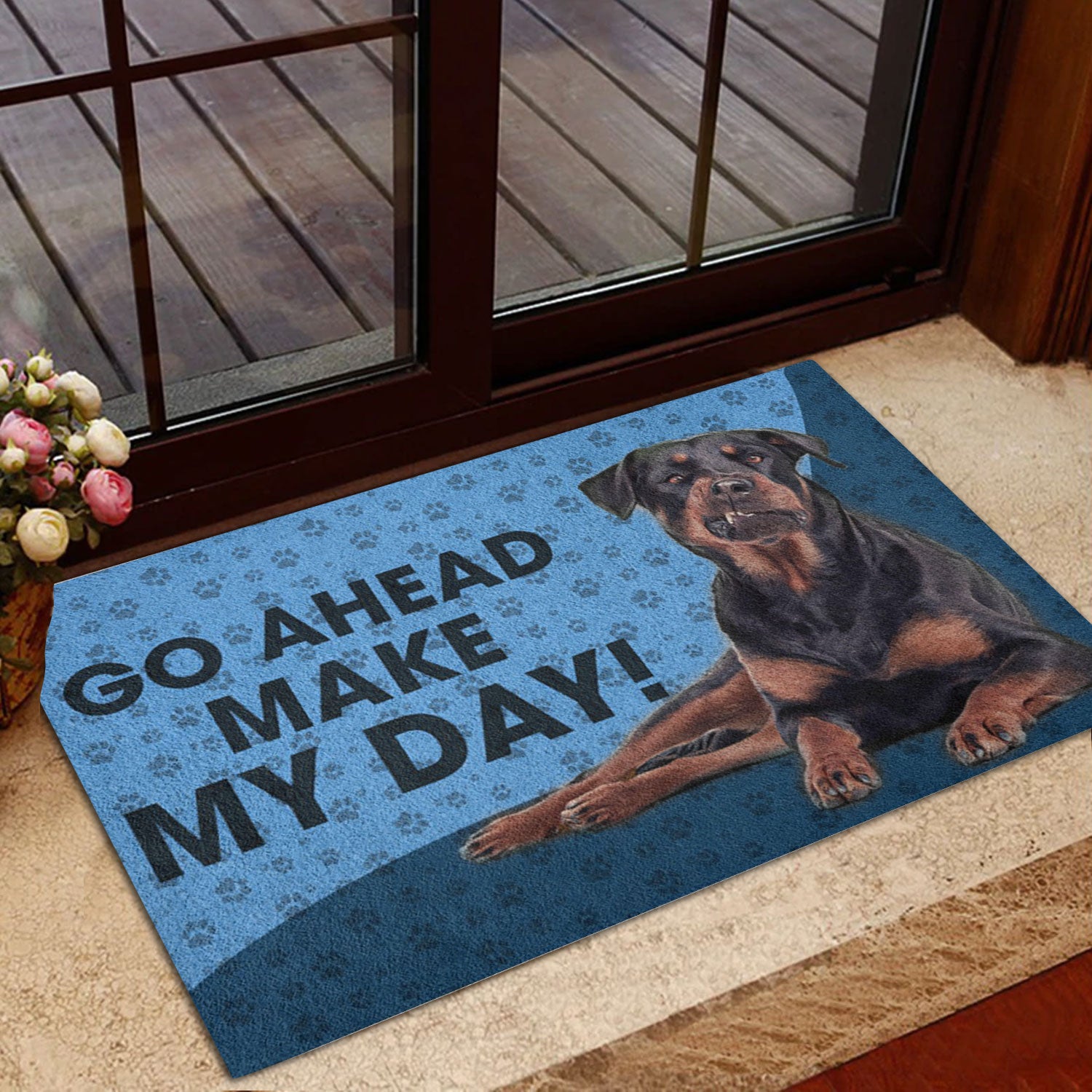 Ohaprints-Doormat-Outdoor-Indoor-Rottweiler-Dog-Go-Ahead-Make-My-Day-Rubber-Door-Mat-780-