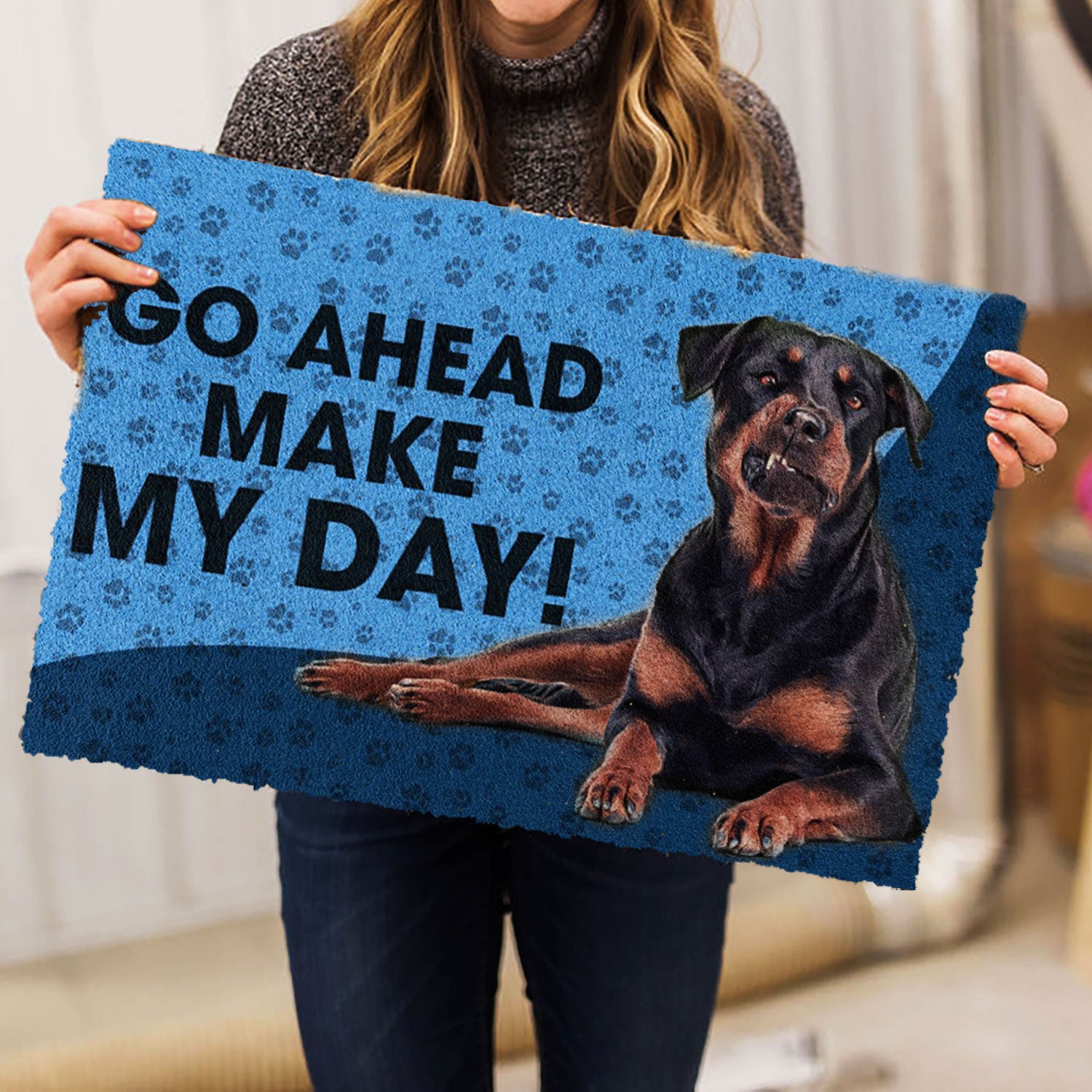 Ohaprints-Doormat-Outdoor-Indoor-Rottweiler-Dog-Go-Ahead-Make-My-Day-Rubber-Door-Mat-780-