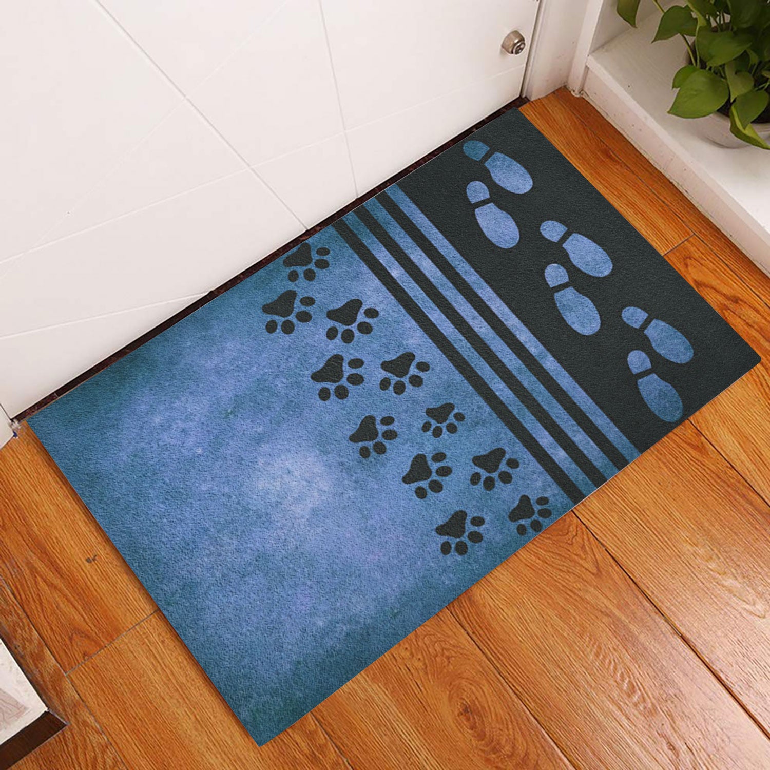 Ohaprints-Doormat-Outdoor-Indoor-Dog-Paw-Welcome-To-My-House-Rubber-Door-Mat-781-