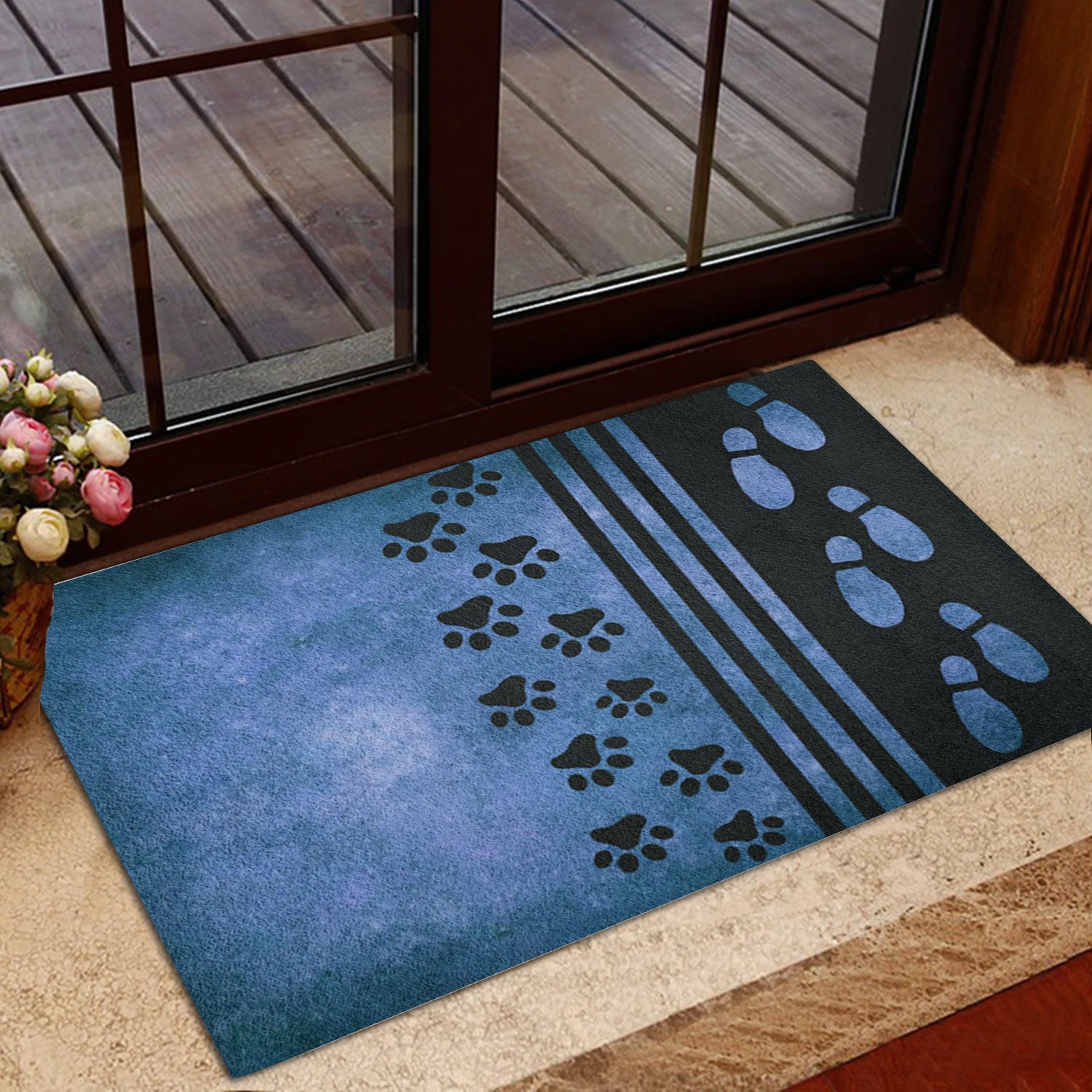 Ohaprints-Doormat-Outdoor-Indoor-Dog-Paw-Welcome-To-My-House-Rubber-Door-Mat-781-