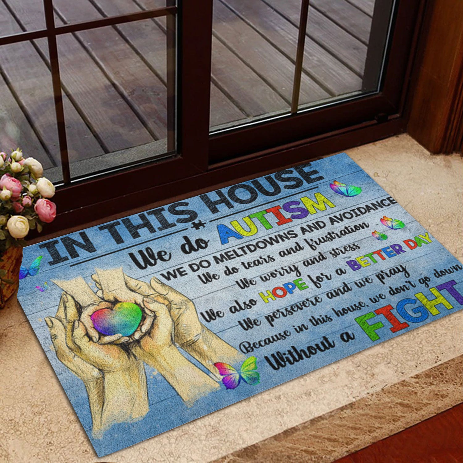 Ohaprints-Doormat-Outdoor-Indoor-Autism-In-This-House-Jigsaw-Puzzle-In-Hands-Rubber-Door-Mat-786-