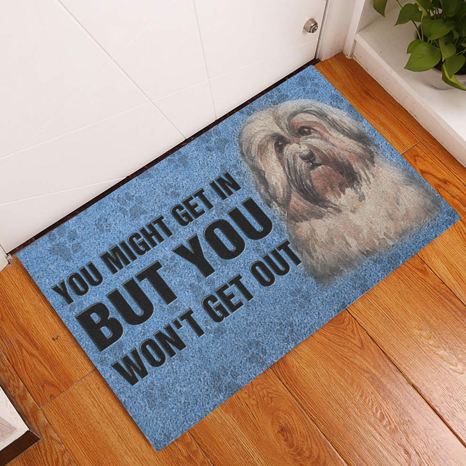 Ohaprints-Doormat-Outdoor-Indoor-Havanese-Dog-You-Might-Get-In-But-You-Won'T-Get-Out-Rubber-Door-Mat-788-