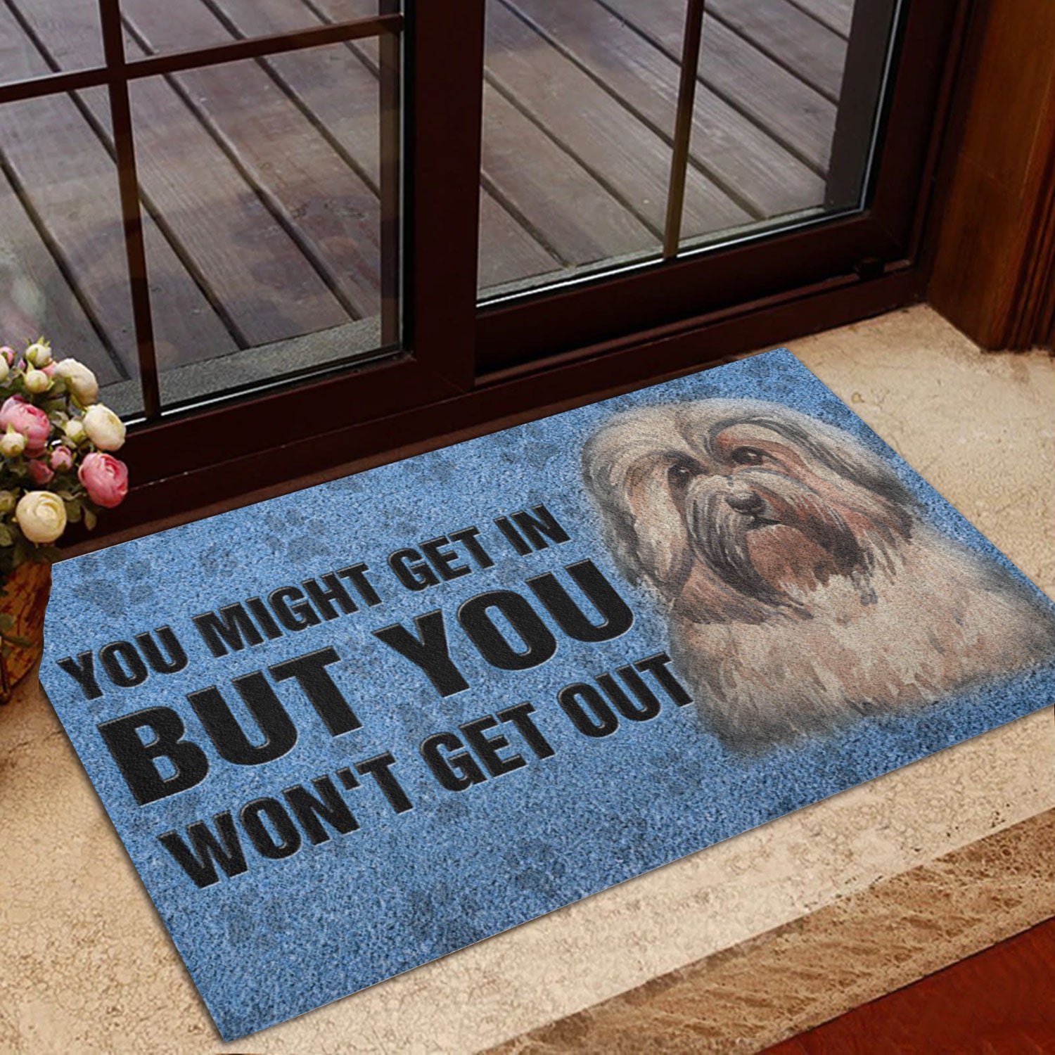 Ohaprints-Doormat-Outdoor-Indoor-Havanese-Dog-You-Might-Get-In-But-You-Won'T-Get-Out-Rubber-Door-Mat-788-