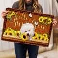 Ohaprints-Doormat-Outdoor-Indoor-Bichon-Frise-Dog-Hello-Sunflower-Butterfly-Rubber-Door-Mat-1773-