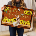 Ohaprints-Doormat-Outdoor-Indoor-English-Bulldog-Dog-Hello-Sunflower-Butterfly-Rubber-Door-Mat-1775-