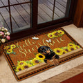 Ohaprints-Doormat-Outdoor-Indoor-Rottweiler-Dog-Hello-Sunflower-Butterfly-Rubber-Door-Mat-1783-