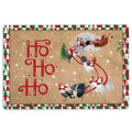 Ohaprints-Doormat-Outdoor-Indoor-Chicken-Santa-Claus-Hohoho-Christmas-Snow-Rubber-Door-Mat-1805-18'' x 30''