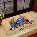 Ohaprints-Doormat-Outdoor-Indoor-Pitbull-Dog-Country-Road-Take-Me-Home-Fall-Pumpkins-Autumn-Rubber-Door-Mat-1838-