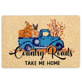 Ohaprints-Doormat-Outdoor-Indoor-German-Shepherd-Country-Road-Take-Me-Home-Fall-Pumpkins-Autumn-Rubber-Door-Mat-1851-18'' x 30''