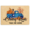 Ohaprints-Doormat-Outdoor-Indoor-German-Shepherd-Country-Road-Take-Me-Home-Fall-Pumpkins-Autumn-Rubber-Door-Mat-1852-18'' x 30''